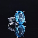 crossborder imitation sapphire European and American blue ring amethyst color zircon copper ringpicture14