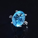 crossborder imitation sapphire European and American blue ring amethyst color zircon copper ringpicture15