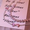 Leichte LuxusSchwerindustrie Hochfeste Schlsselbein kette weibliche Sommer se rosa Liebe zieht Choker Halskette voller Zirkon Halskettepicture18