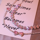 Leichte LuxusSchwerindustrie Hochfeste Schlsselbein kette weibliche Sommer se rosa Liebe zieht Choker Halskette voller Zirkon Halskettepicture17
