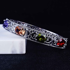 fashion natural color tourmaline bracelet Tonghua Caibao bracelet