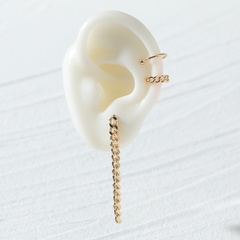 Bijoux de mode européens et américains simples boucles d'oreilles en chaîne en métal ensemble de boucles d'oreilles clip d'oreille