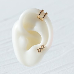 Qingdao DAVEY European and American Fashion Jewelry Minimalist Star Ear Clips and Ear Studs Women's Unilateral Earrings Earring Set