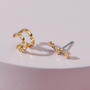 European and American fashion jewelry star ear clip earrings unilateral earringspicture5