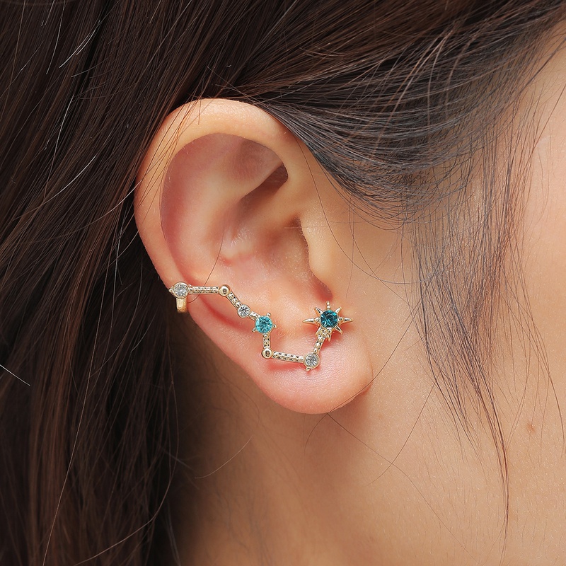 Fashion Jewelry Unilateral Star Ear Clip Earrings