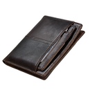 Portefeuille rtro court portefeuille en cuir de cire d39huile en gros portefeuille en cuir de brosse antivol RFIDpicture13