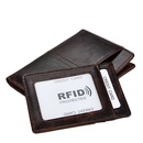 Portefeuille rtro court portefeuille en cuir de cire d39huile en gros portefeuille en cuir de brosse antivol RFIDpicture14