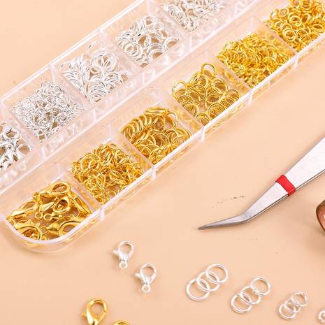 anneau de connexion fait main bricolage matériel bijoux accessoires couleur anneau de fer en gros's discount tags
