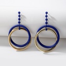 exaggerated Klein blue geometric circle earrings ins fashion temperament niche earrings wholesalepicture10