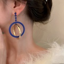 exaggerated Klein blue geometric circle earrings ins fashion temperament niche earrings wholesalepicture12