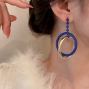 exaggerated Klein blue geometric circle earrings ins fashion temperament niche earrings wholesalepicture13