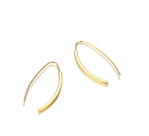 Boucles d'oreilles géométriques à la mode simple dans les bijoux populaires en acier au titane's discount tags