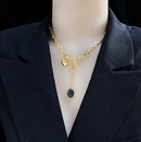 titanium steel temperament simple necklace OT buckle fashion design clavicle chainpicture13