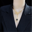 titanium steel temperament simple necklace OT buckle fashion design clavicle chainpicture14