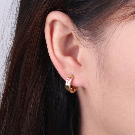 Boucles d'oreilles gouttes croisées nouvelle boucle d'oreille en cuivre plaqué or à la mode en gros's discount tags