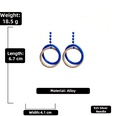 exaggerated Klein blue geometric circle earrings ins fashion temperament niche earrings wholesalepicture17