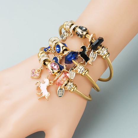 Nuevos productos de moda DIY Pulsera Pony Crystal Beaded Bracelet Accessories's discount tags