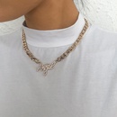 Fashion Thick Chain Necklace Simple Single Layer Necklace Full Rhinestone Retro Necklacepicture12