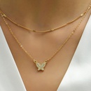 Korean sweet alloy diamond butterfly pendant clavicle chainpicture6