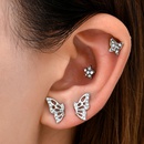 Korean sweet personality butterfly diamond stud earringspicture6
