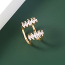 Crossborder new jewelry luxury horse eye open ring inlaid zircon index finger trend ringpicture11
