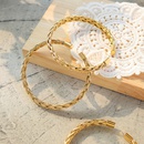 simple retro bamboo open bracelet woven jewelry titanium steel material plated 18k gold braceletpicture10