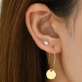 European and American fashion geometric disc alloy diamond earring set wholesalepicture6