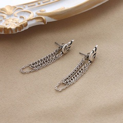 long tassel earrings retro chain earrings creative flame ear jewelry wholesale