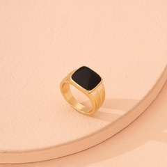 golden Europe and the United States 2021 new fashion geometric ring