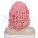 Percken Europische und amerikanische Damen Percken kleine Spitze Front Spitze Chemiefaser Kopf bedeckung rosa Wasserwellen kurze lockige Haare wigspicture8