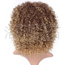 Fashion ladies chemical fiber wig golden wig small curly short curly hair chemical fiber headgearpicture8
