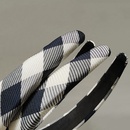 Retro SchwarzWeiSchachbrettStirnband koreanischer einfacher Schwamm breiter Kopfschmuck Grohandelpicture9