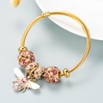 jewelry alloy gold adjustable bee bracelet diamond ballpicture30