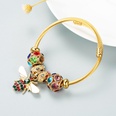 jewelry alloy gold adjustable bee bracelet diamond ballpicture31
