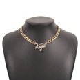 Fashion Thick Chain Necklace Simple Single Layer Necklace Full Rhinestone Retro Necklacepicture16