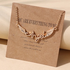 European and American creative trend angel wing necklace wholesale