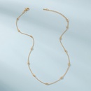 simple niche geometric splicing beads chain necklacepicture6