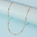 simple niche geometric splicing beads chain necklacepicture7