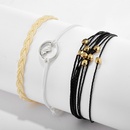 Simple Braided Beaded Threepiece Bracelet Ethnic Style Geometric Bracelet Setpicture16