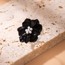 European and American resin flower pearl single ring threedimensional flower adjustable ringpicture12