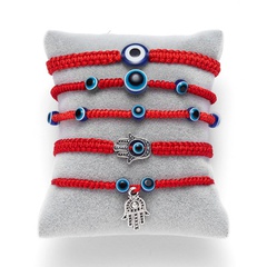 New Blue Eye Armband Evil Eye Red Rope Geflochtenes verstellbares Armband Großhandel