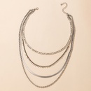 European and American metal multilayer buckle twist chain alloy chain necklace wholesalepicture9