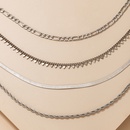 European and American metal multilayer buckle twist chain alloy chain necklace wholesalepicture10