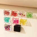 European and American new trend resin ring with beads lemon color ring wholesalepicture25