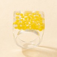 European and American new trend resin ring with beads lemon color ring wholesalepicture34