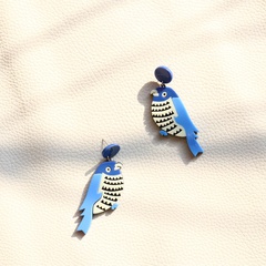 creative funny acrylic bird earrings cute simple earrings women wholesale