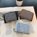 Koreanische Version kleine Brieftasche kurzer Absatz einfache Hahnentrittkleine Brieftasche RetroKlappgeldbrsepicture8