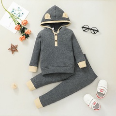 Herbst Baby Kinder niedlichen Pullover zweiteilige Kinderkleidung koreanischen Jungen Anzug Großhandel