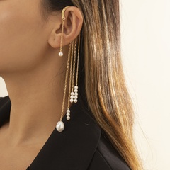 Amerikanische Quaste Nachahmung Perlen mehrschichtige Ohrringe weiblich Großhandel