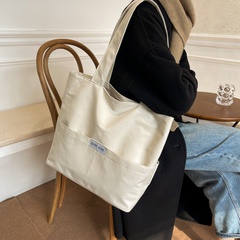 autumn large-capacity new simple portable cloth bag shoulder bag tide